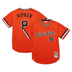 Cal Ripken Jr. Baltimore Orioles 2001 Cooperstown Collection Authentic Throwback Jersey Orange | Mitchell & Ness