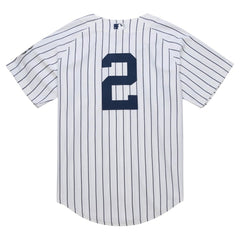 Derek Jeter New York Yankees 2014 Cooperstown Collection Authentic Throwback Jersey White | Mitchell & Ness