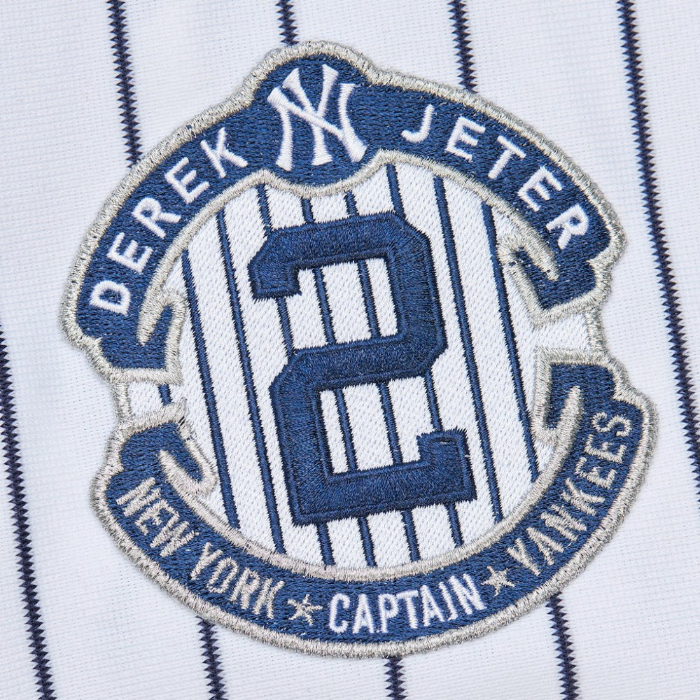 Derek Jeter New York Yankees 2014 Cooperstown Collection Authentic Throwback Jersey White | Mitchell & Ness