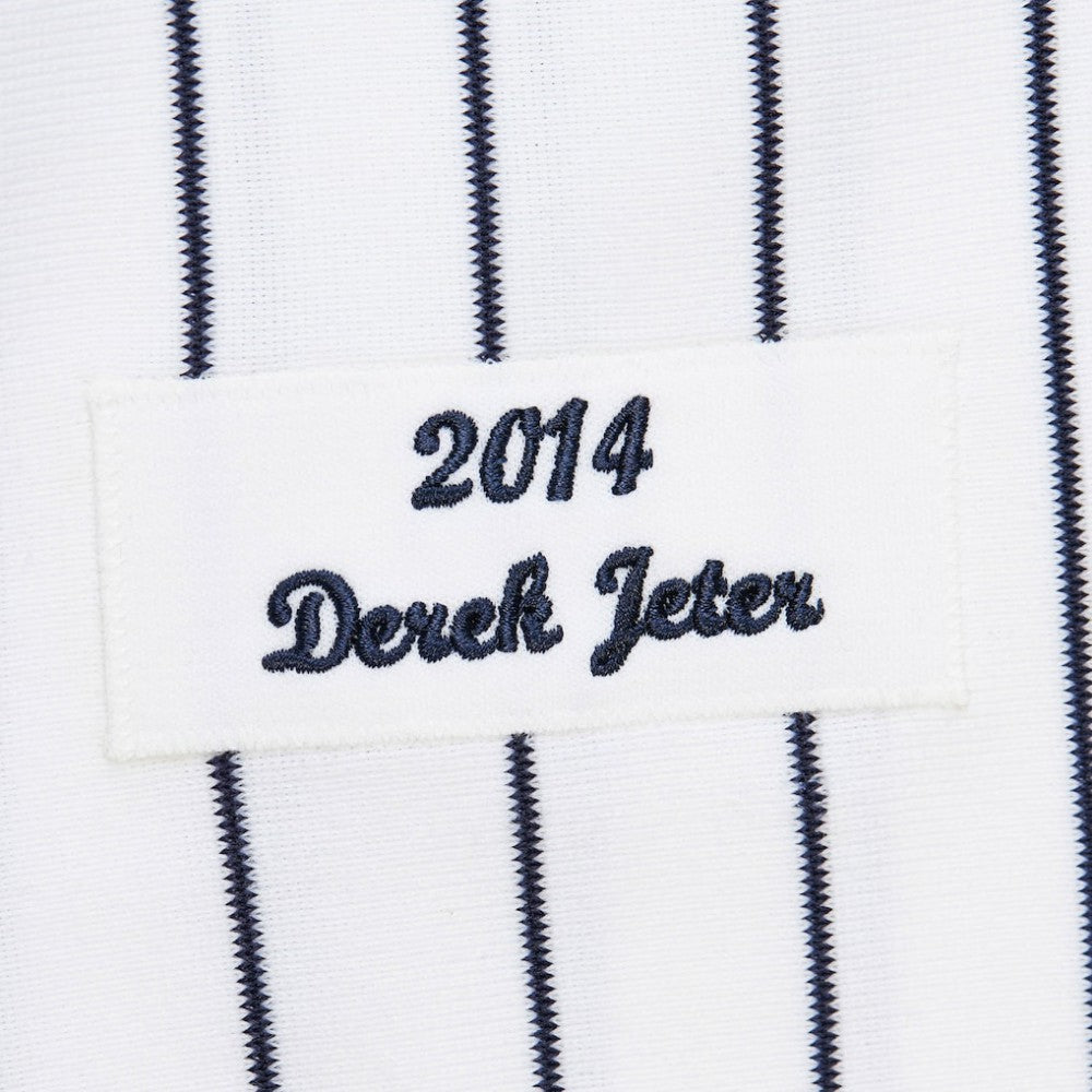 Derek Jeter New York Yankees 2014 Cooperstown Collection Authentic Throwback Jersey White | Mitchell & Ness