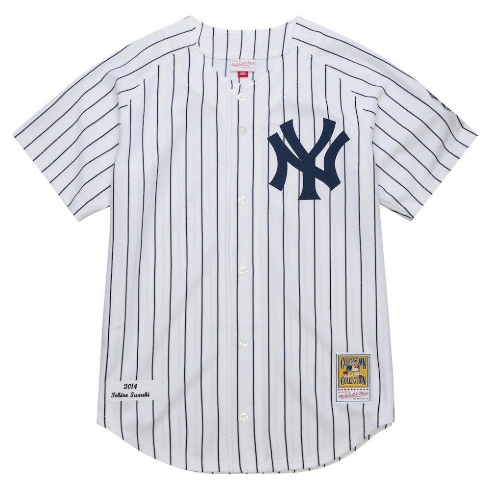 Ichiro Suzuki New York Yankees 2014 Cooperstown Collection Authentic Throwback Jersey White | Mitchell & Ness