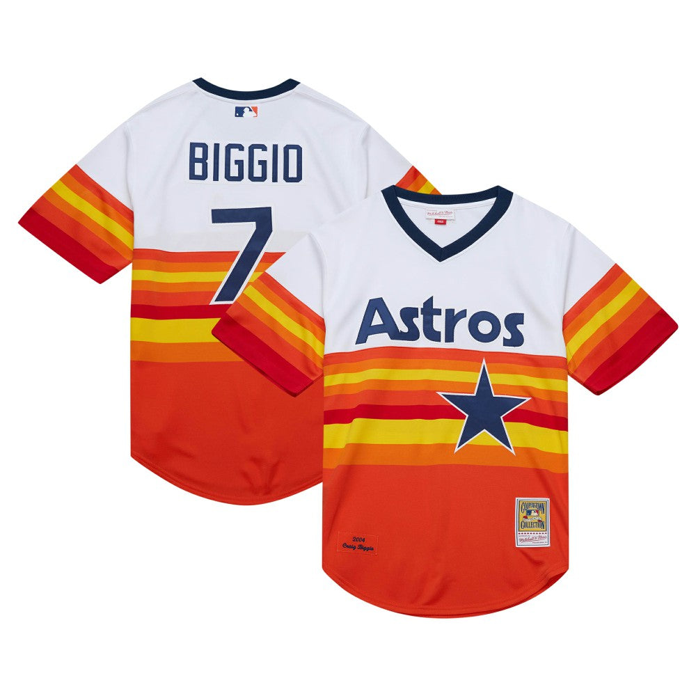 Craig Biggio Houston Astros 2004 Cooperstown Collection Authentic Throwback Jersey White | Mitchell & Ness
