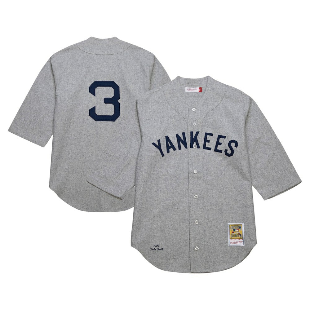 Babe Ruth New York Yankees Cooperstown Collection 1929 Authentic Jersey Gray | Mitchell & Ness