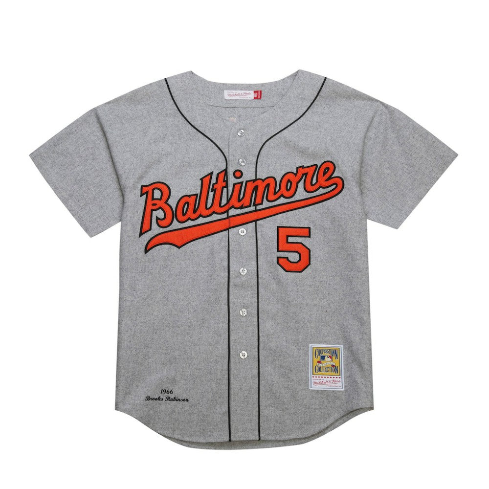 Brooks Robinson Baltimore Orioles Cooperstown Collection 1966 Authentic Jersey Gray | Mitchell & Ness