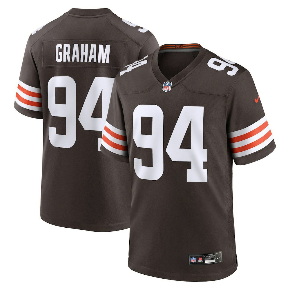 Mason Graham Cleveland Browns 2025 NFL Draft First Round Pick Game Jersey - Brown