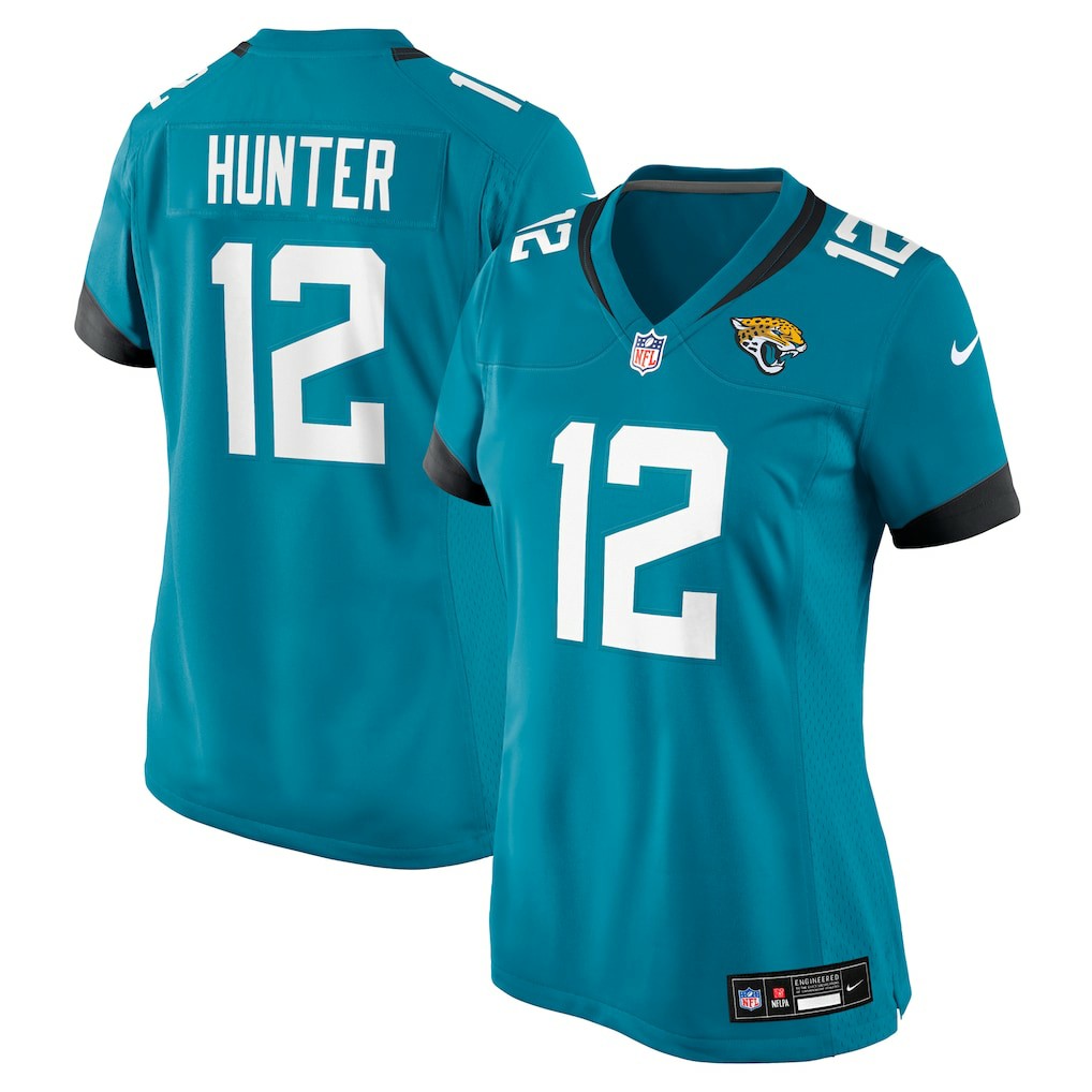 Travis Hunter Jacksonville Jaguars Women's 2025 NFL Draft First Round Pick Team Game Player Jersey - Teal