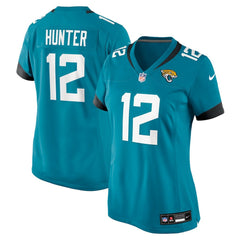 Travis Hunter Jacksonville Jaguars Women's 2025 NFL Draft First Round Pick Team Game Player Jersey - Teal