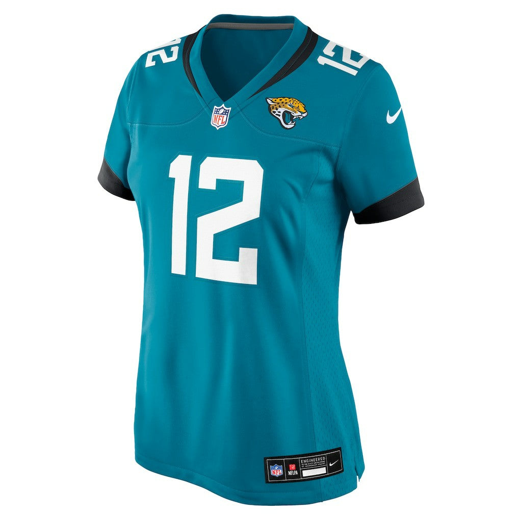 Travis Hunter Jacksonville Jaguars Women's 2025 NFL Draft First Round Pick Team Game Player Jersey - Teal