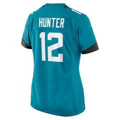 Travis Hunter Jacksonville Jaguars Women's 2025 NFL Draft First Round Pick Team Game Player Jersey - Teal