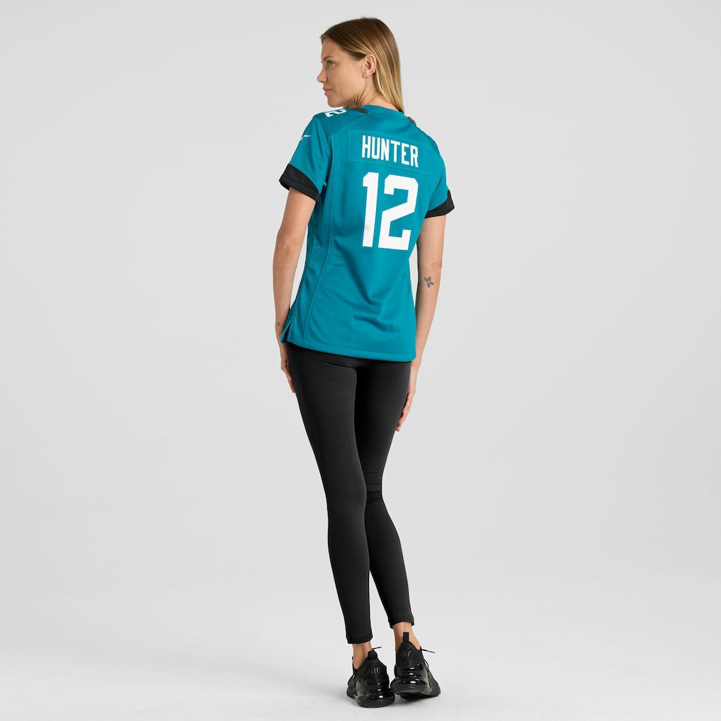 Travis Hunter Jacksonville Jaguars Women's 2025 NFL Draft First Round Pick Team Game Player Jersey - Teal