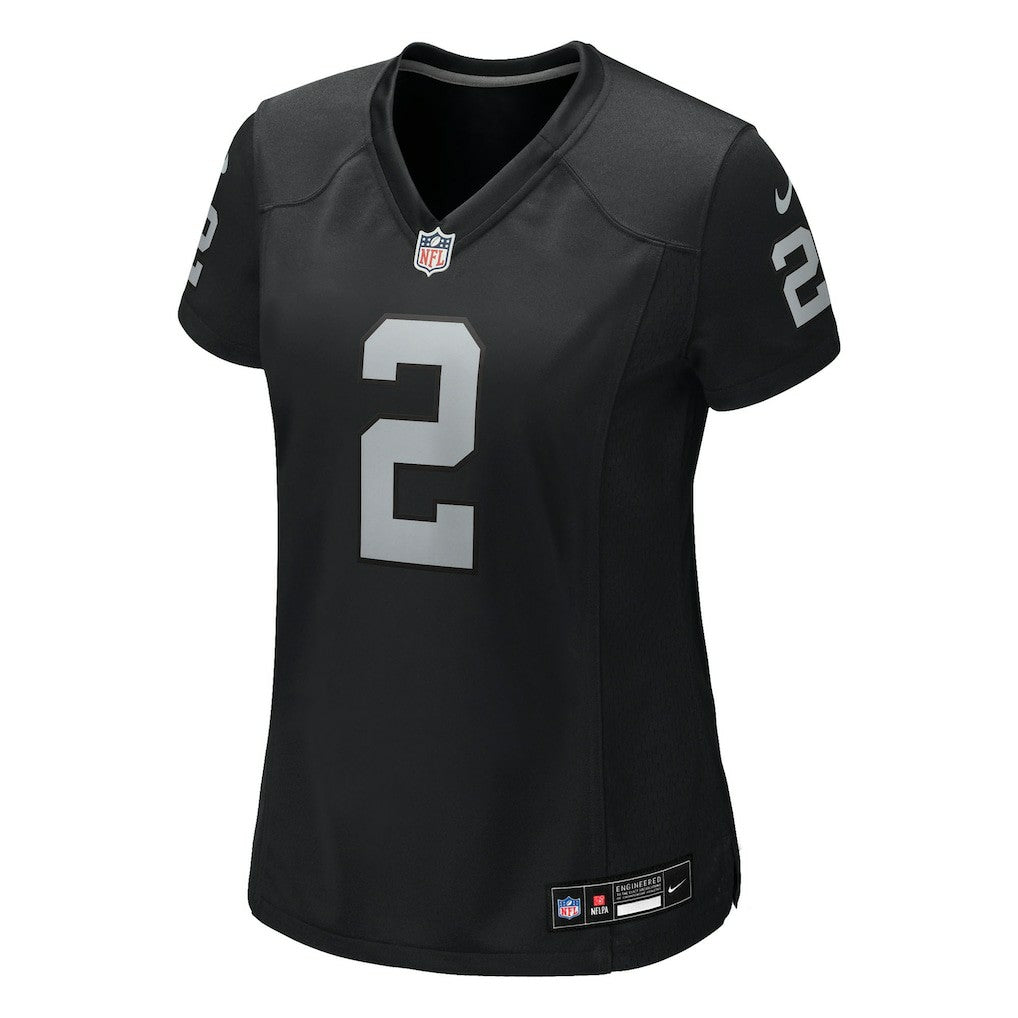 Ashton Jeanty Las Vegas Raiders Women's 2025 NFL Draft First Round Pick Team Game Jersey - Black