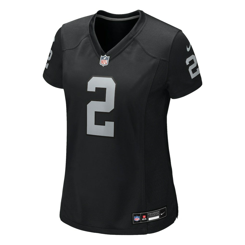 Ashton Jeanty Las Vegas Raiders Women's 2025 NFL Draft First Round Pick Team Game Jersey - Black