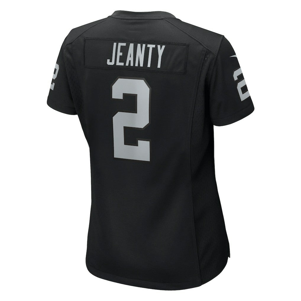 Ashton Jeanty Las Vegas Raiders Women's 2025 NFL Draft First Round Pick Team Game Jersey - Black