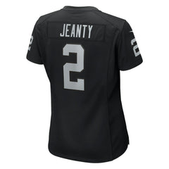 Ashton Jeanty Las Vegas Raiders Women's 2025 NFL Draft First Round Pick Team Game Jersey - Black