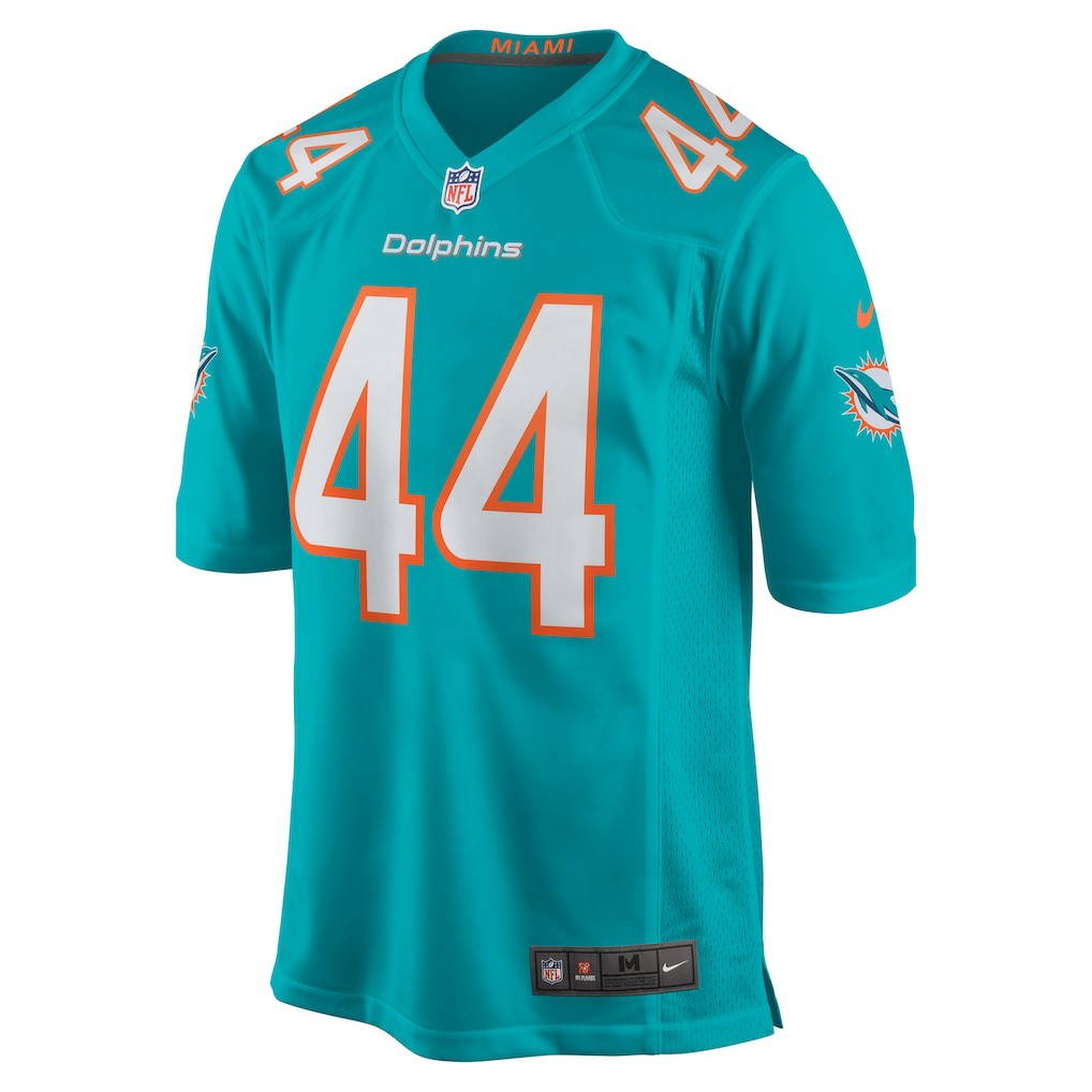 Chop Robinson Miami Dolphins Player Game Jersey - Aqua