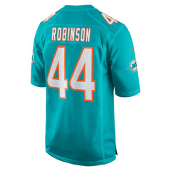 Chop Robinson Miami Dolphins Player Game Jersey - Aqua