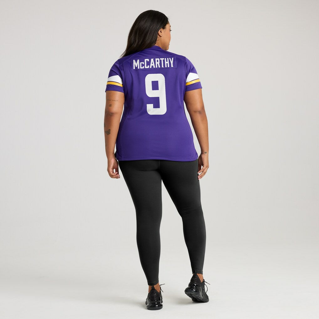 J.J. McCarthy Minnesota Vikings Women's Player Game Jersey - Purple