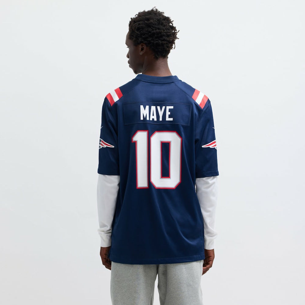 Drake Maye New England Patriots Player Game Jersey - Navy
