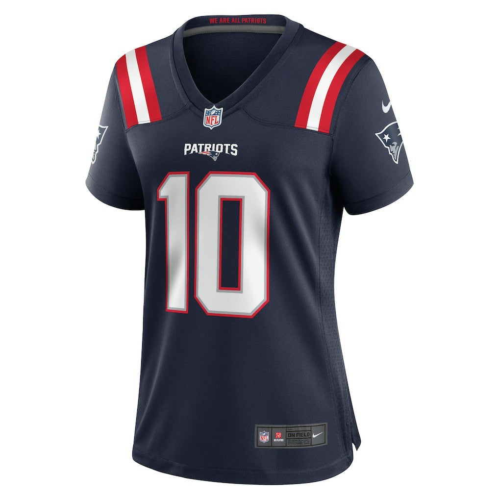 Drake Maye New England Patriots Women's Player Game Jersey - Navy