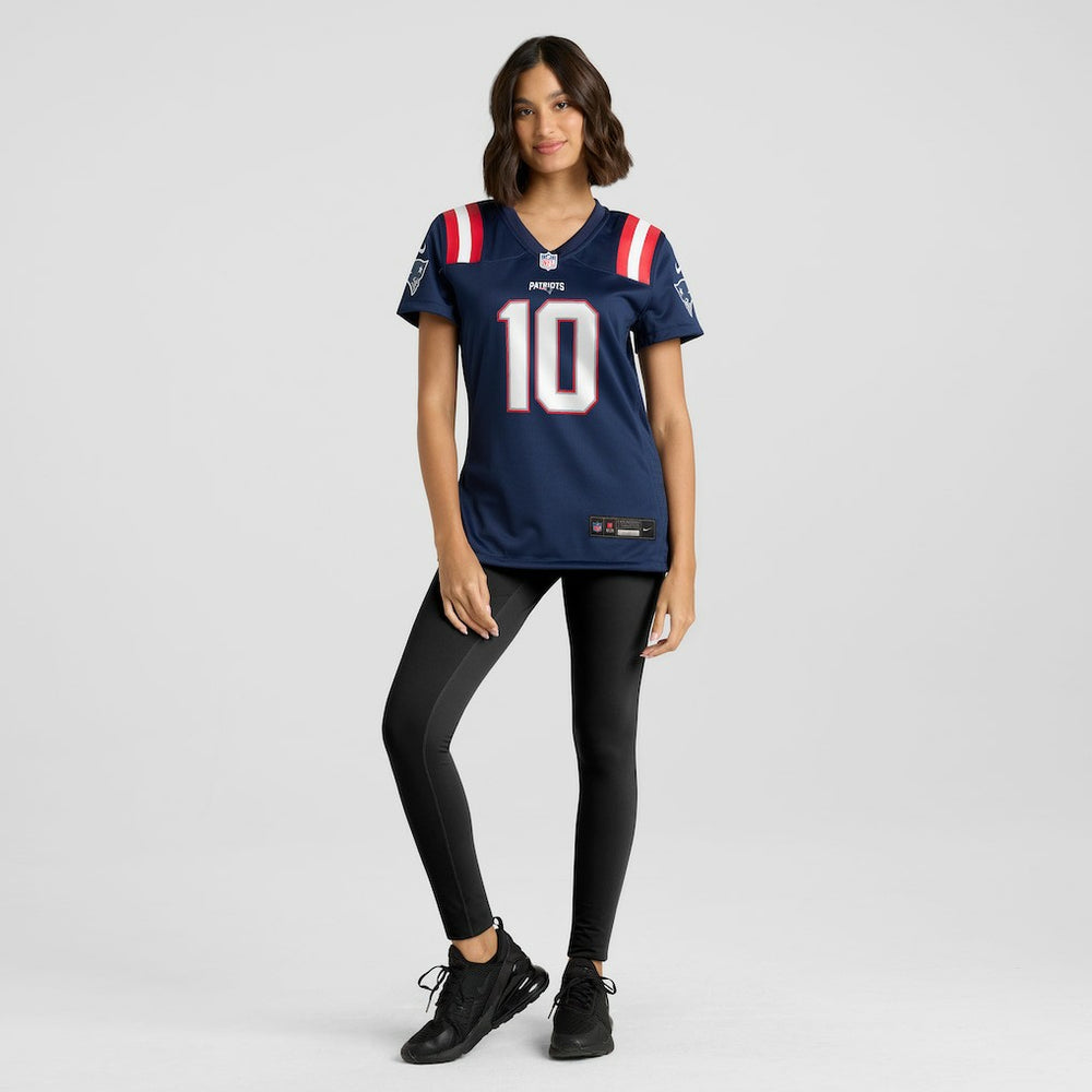 Drake Maye New England Patriots Women's Player Game Jersey - Navy