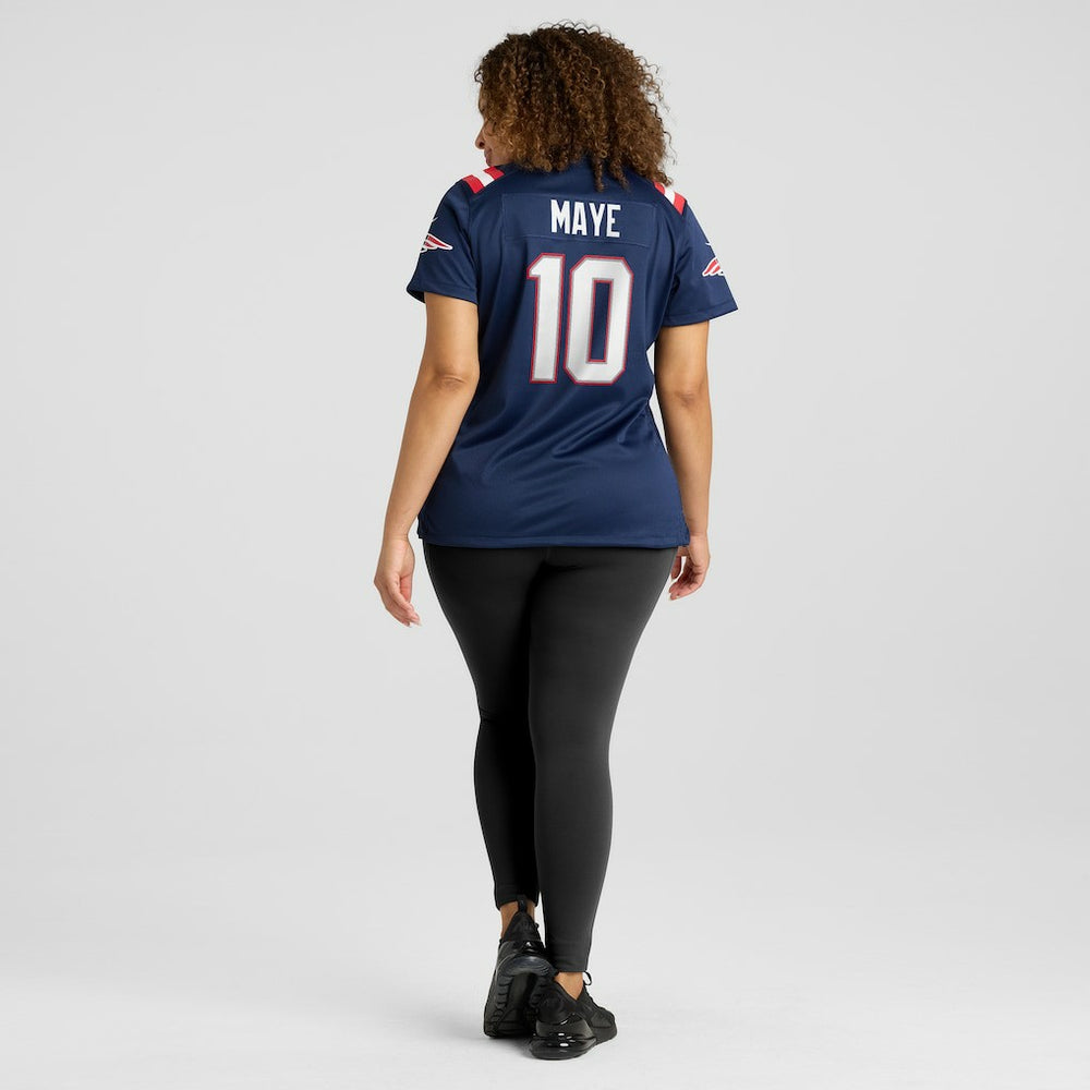 Drake Maye New England Patriots Women's Player Game Jersey - Navy