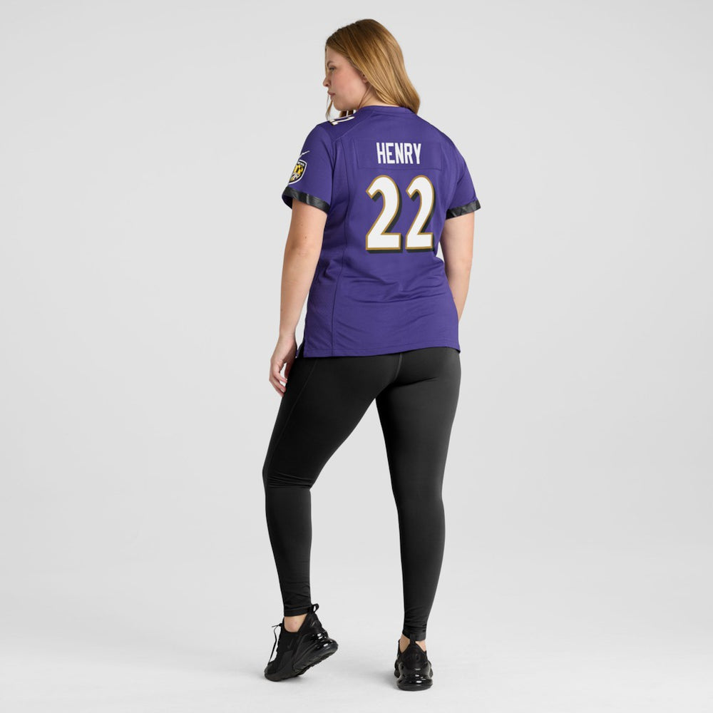 Derrick Henry Baltimore Ravens Women's Game Player Jersey - Purple