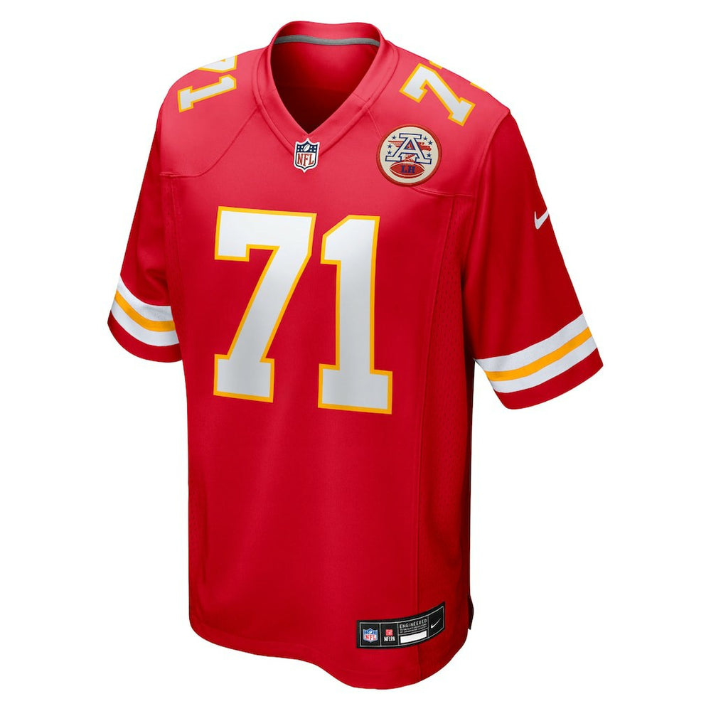 Josh Simmons Kansas City Chiefs 2025 NFL Draft First Round Pick Game Jersey - Red