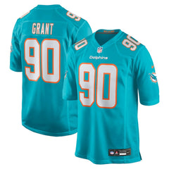Kenneth Grant Miami Dolphins 2025 NFL Draft First Round Pick Game Jersey - Aqua