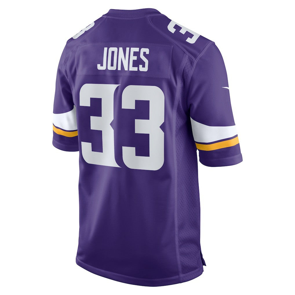 Aaron Jones Minnesota Vikings Game Player Jersey - Purple