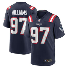 Milton Williams New England Patriots Game Player Jersey - Navy