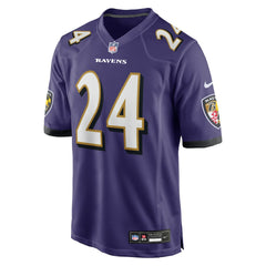 Malaki Starks Baltimore Ravens 2025 NFL Draft First Round Pick Game Jersey - Purple