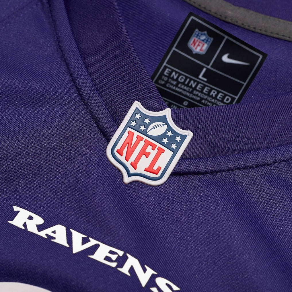 Malaki Starks Baltimore Ravens 2025 NFL Draft First Round Pick Game Jersey - Purple