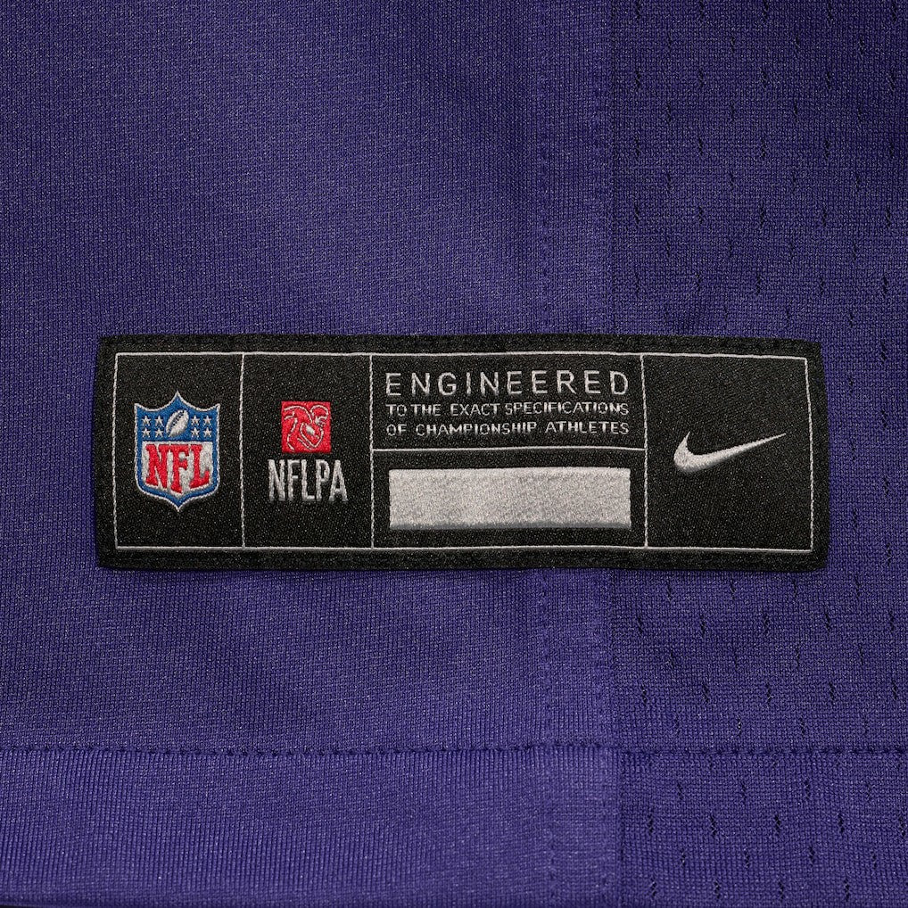 Malaki Starks Baltimore Ravens 2025 NFL Draft First Round Pick Game Jersey - Purple