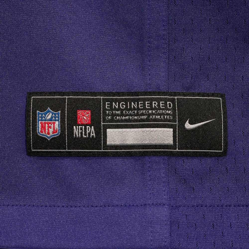 Malaki Starks Baltimore Ravens 2025 NFL Draft First Round Pick Game Jersey - Purple