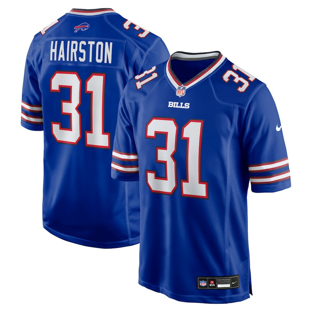 Maxwell Hairston Buffalo Bills 2025 NFL Draft First Round Pick Game Jersey - Royal