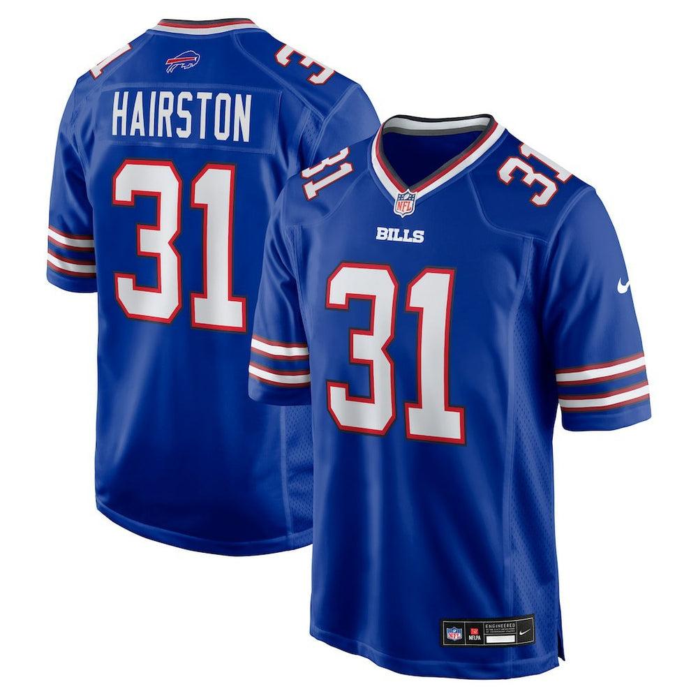 Maxwell Hairston Buffalo Bills 2025 NFL Draft First Round Pick Game Jersey - Royal