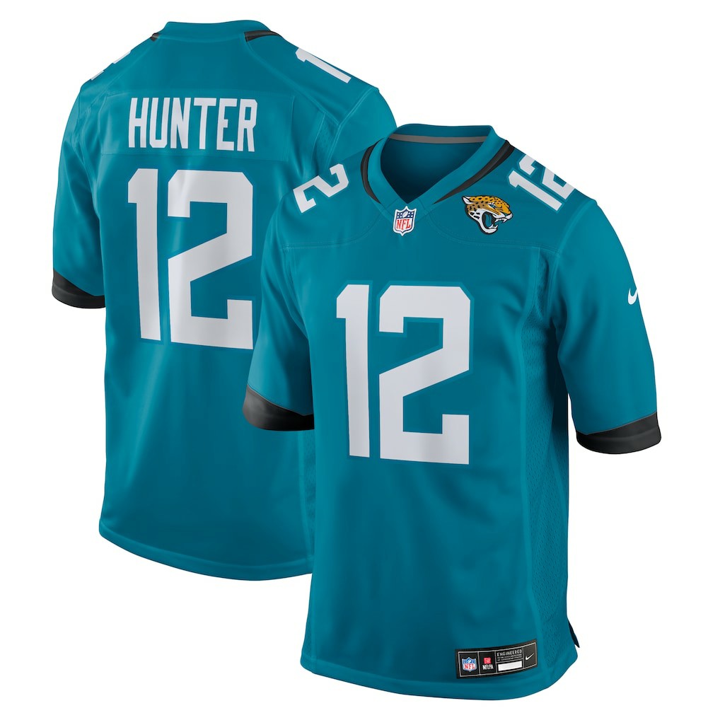 Travis Hunter Jacksonville Jaguars 2025 NFL Draft First Round Pick Game Jersey - Teal