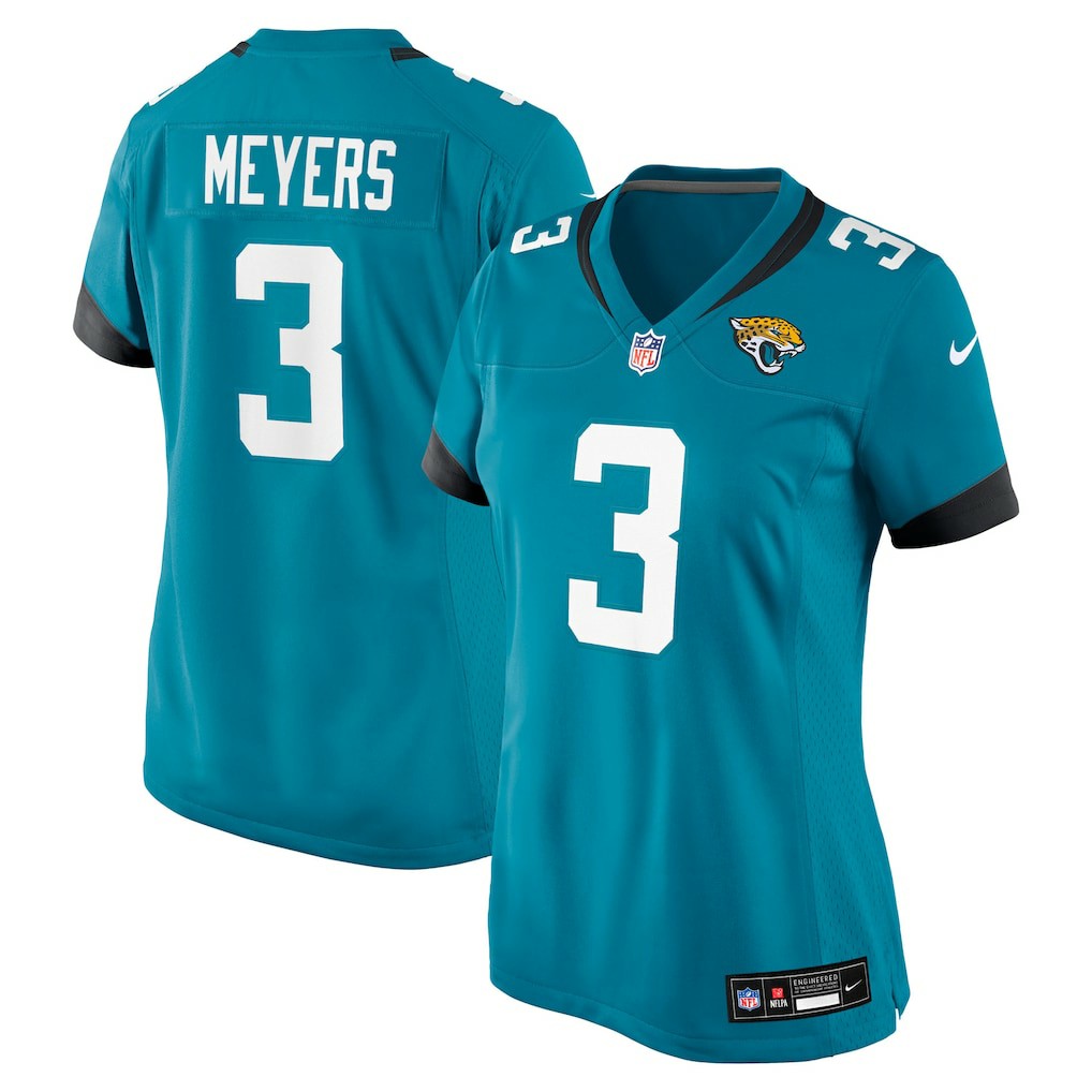 Jakobi Meyers Jacksonville Jaguars Women's Team Game Jersey - Teal