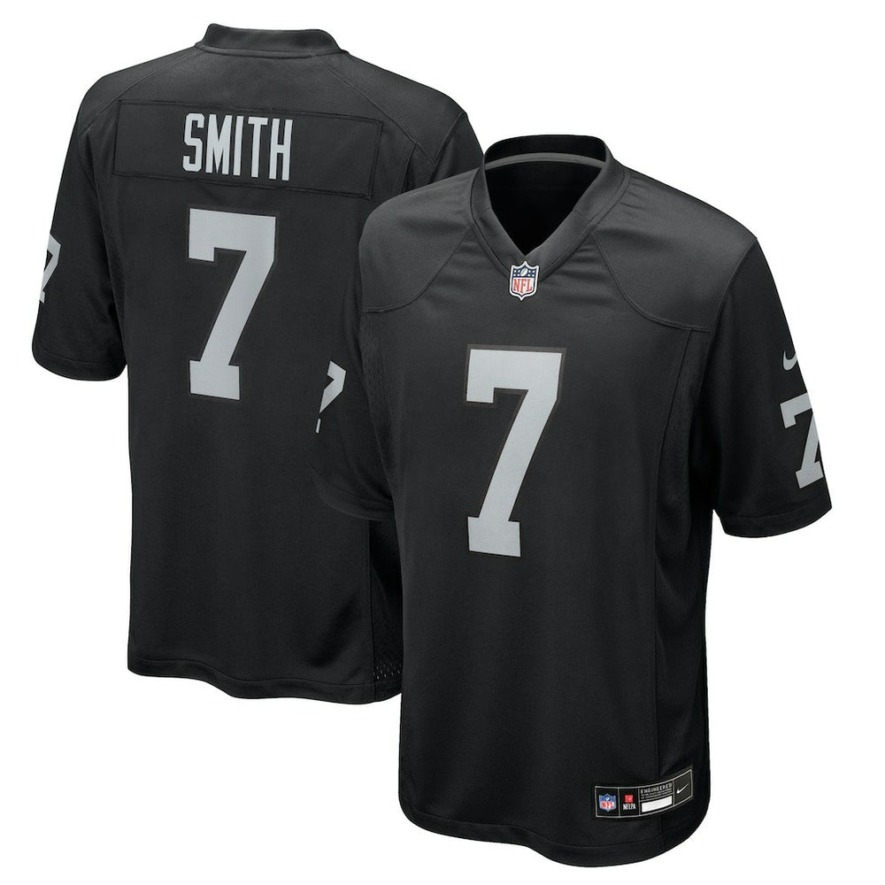Geno Smith Las Vegas Raiders Game Player Jersey - Black