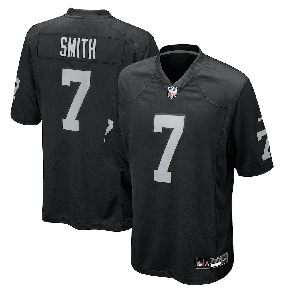 Geno Smith Las Vegas Raiders Game Player Jersey - Black