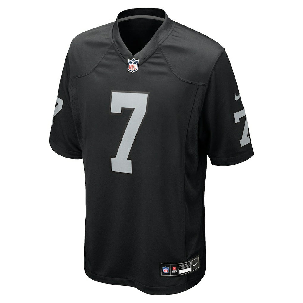 Geno Smith Las Vegas Raiders Game Player Jersey - Black