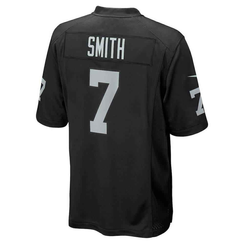 Geno Smith Las Vegas Raiders Game Player Jersey - Black
