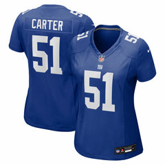Abdul Carter New York Giants Women's First Round Pick Game Jersey - Royal