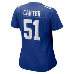 Abdul Carter New York Giants Women's First Round Pick Game Jersey - Royal