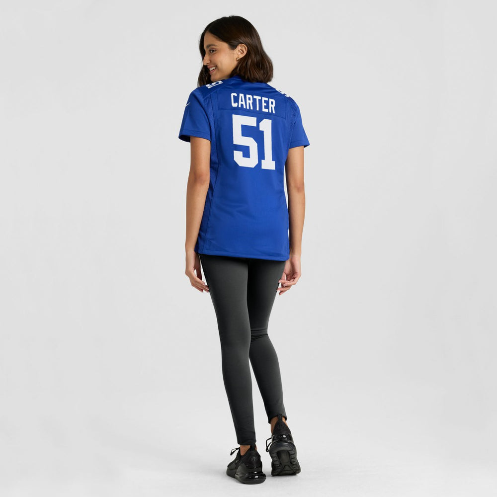 Abdul Carter New York Giants Women's First Round Pick Game Jersey - Royal