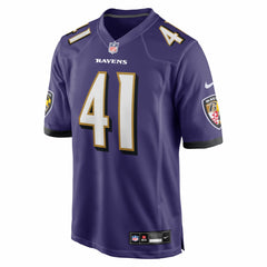 Dre'Mont Jones Baltimore Ravens Team Game Jersey - Purple
