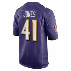 Dre'Mont Jones Baltimore Ravens Team Game Jersey - Purple