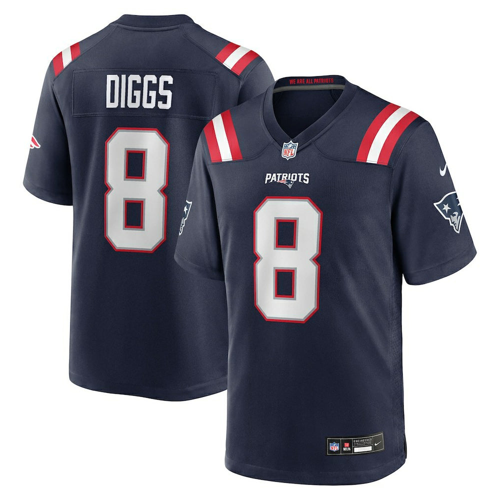 Stefon Diggs New England Patriots Game Jersey - Navy
