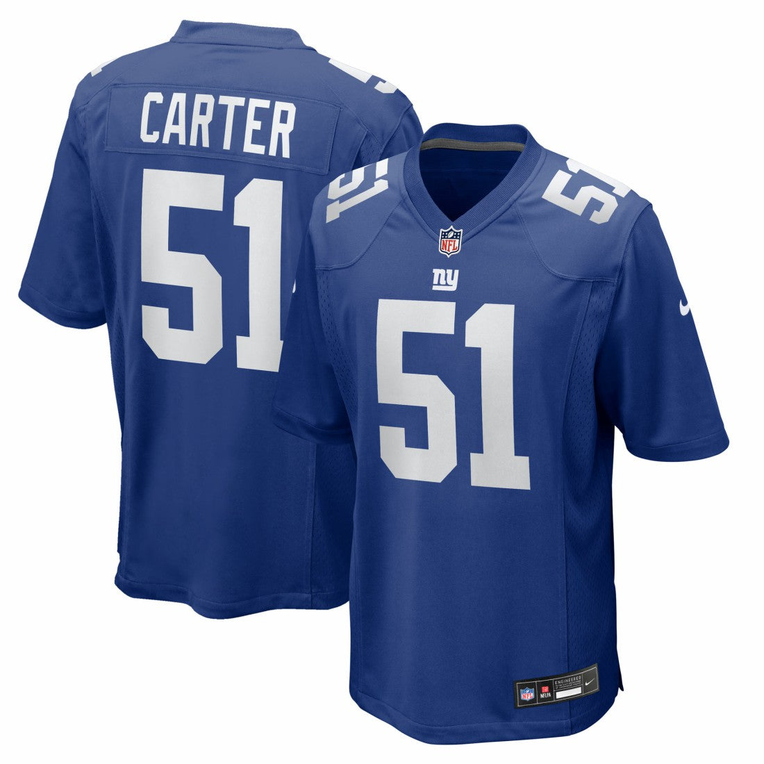 Abdul Carter New York Giants 2025 NFL Draft First Round Pick Game Jersey - Royal