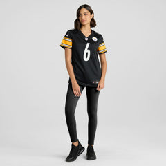 Patrick Queen Pittsburgh Steelers Women's Game Player Jersey - Black